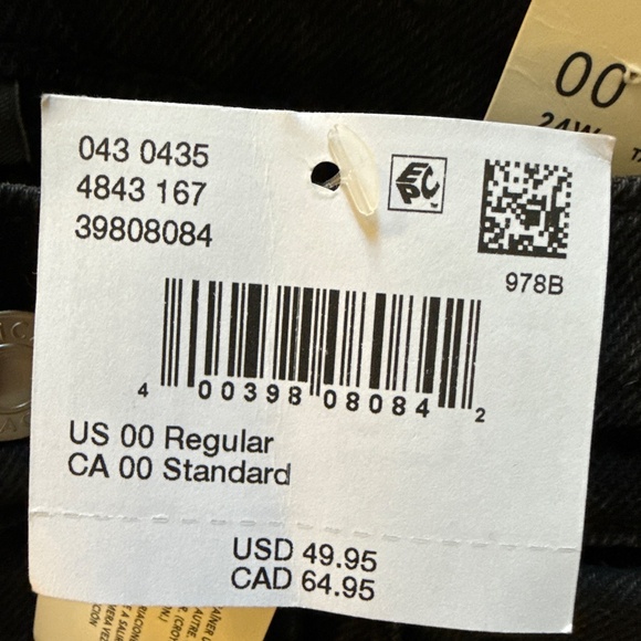 American Eagle Super High Rise Ankle Jeans 00 24W - Picture 6 of 7